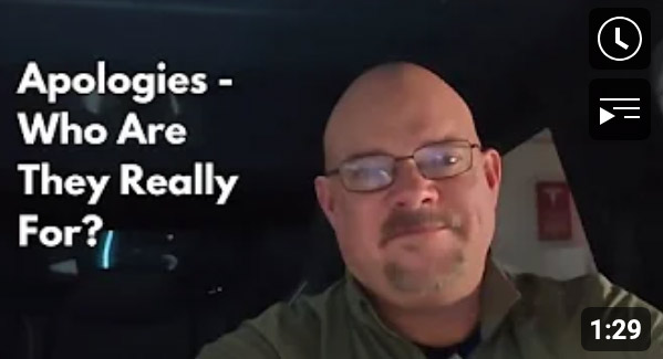 Apologies - Who Are They Really For?
